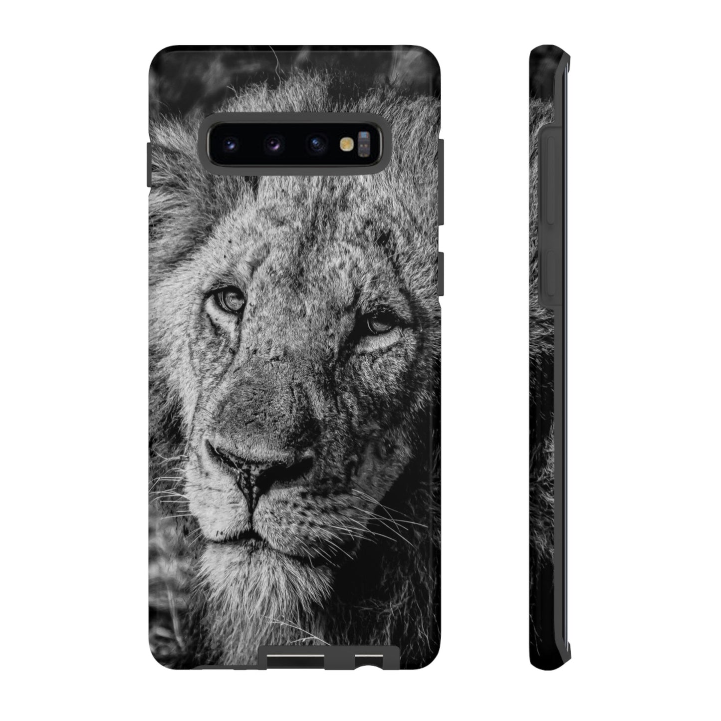 Tough Case - Old Lion B&W Samsung Galaxy S10 Plus Glossy