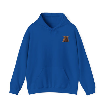 Highland Cattle Hoodie Royal