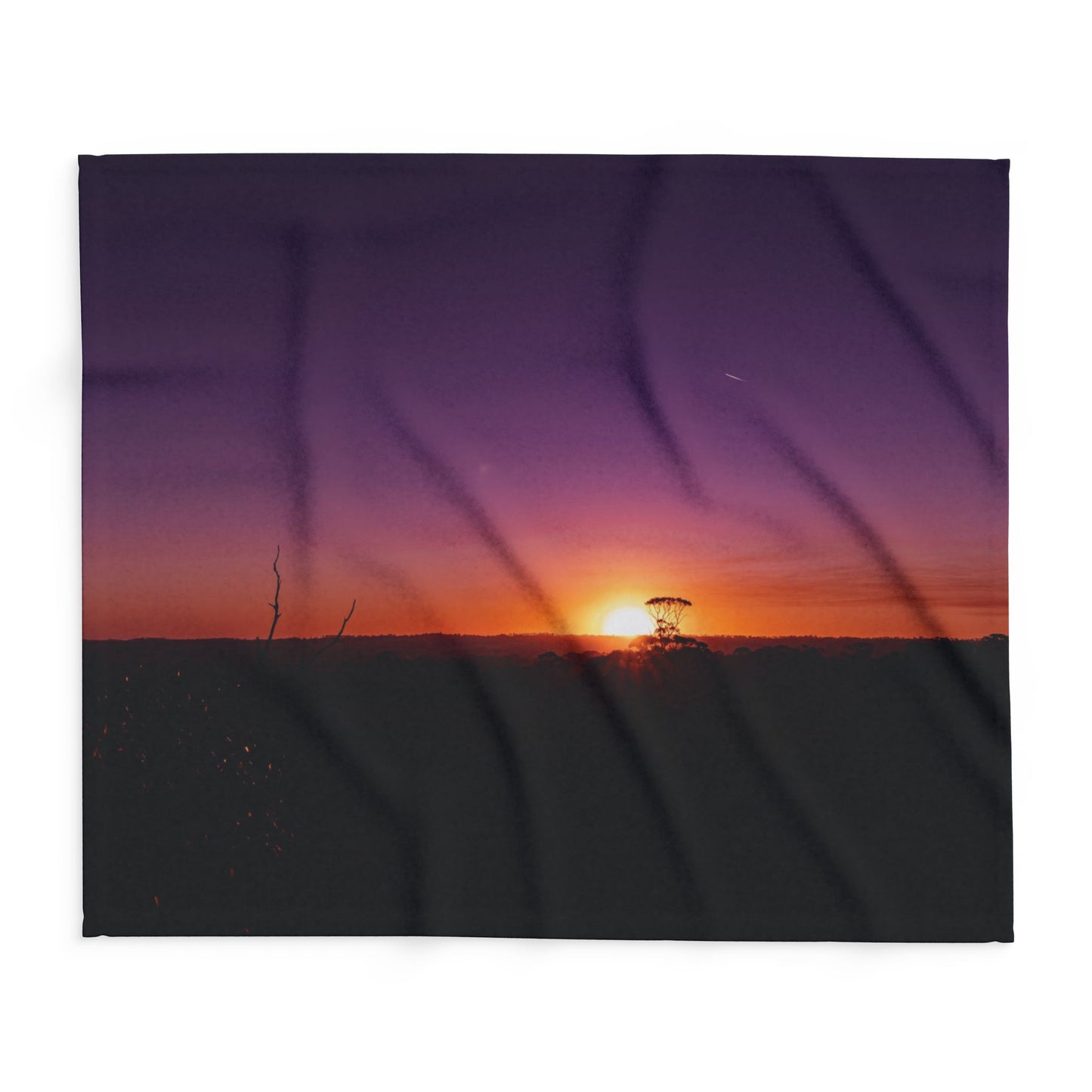 Arctic Fleece Blanket - Purple Sunset