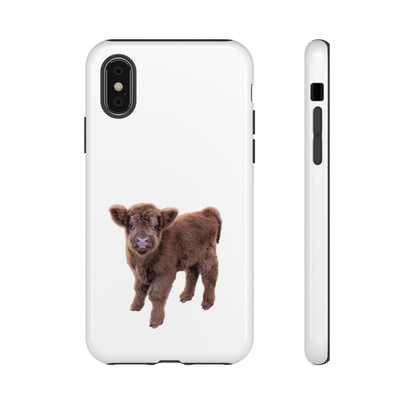 Baby Highland Cow Phone Case iPhone X Glossy