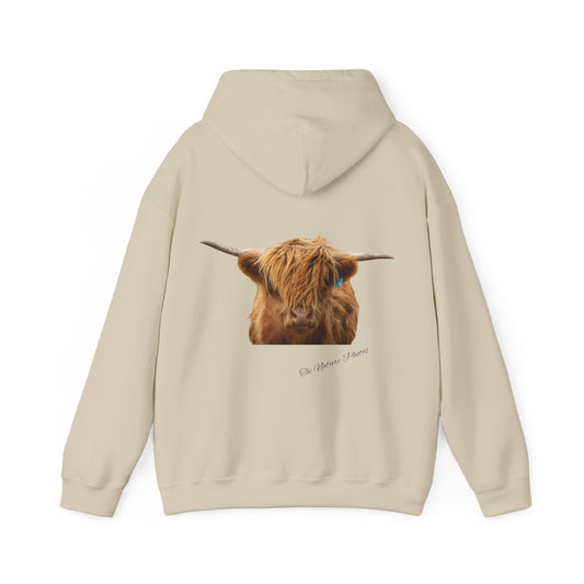 Highland Cow Hoodie Sand