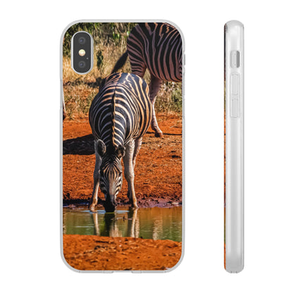 Flexible Zebra Phone Case iPhone X with gift packaging