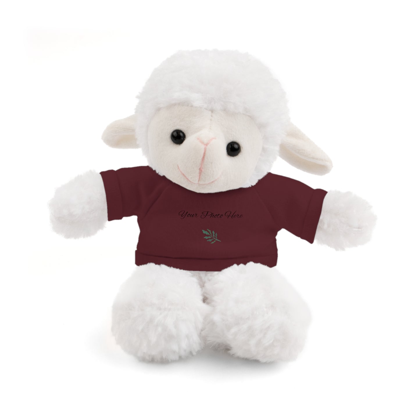 Custom Teddy Bears Maroon Sheep 8"