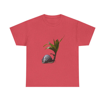 New Life Coconut Tee Heather Red