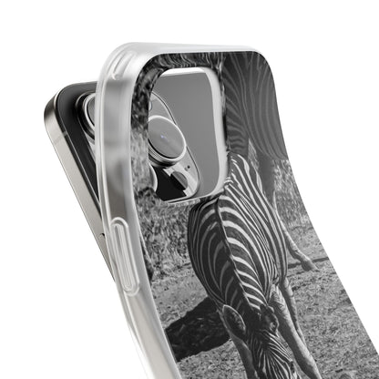 Flexible Zebra Phone Case B&W iPhone 16 Pro Max