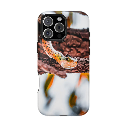 Magsafe® Compatible Tough Cases - Spotted Bush Snake iPhone 16 Pro Max Glossy