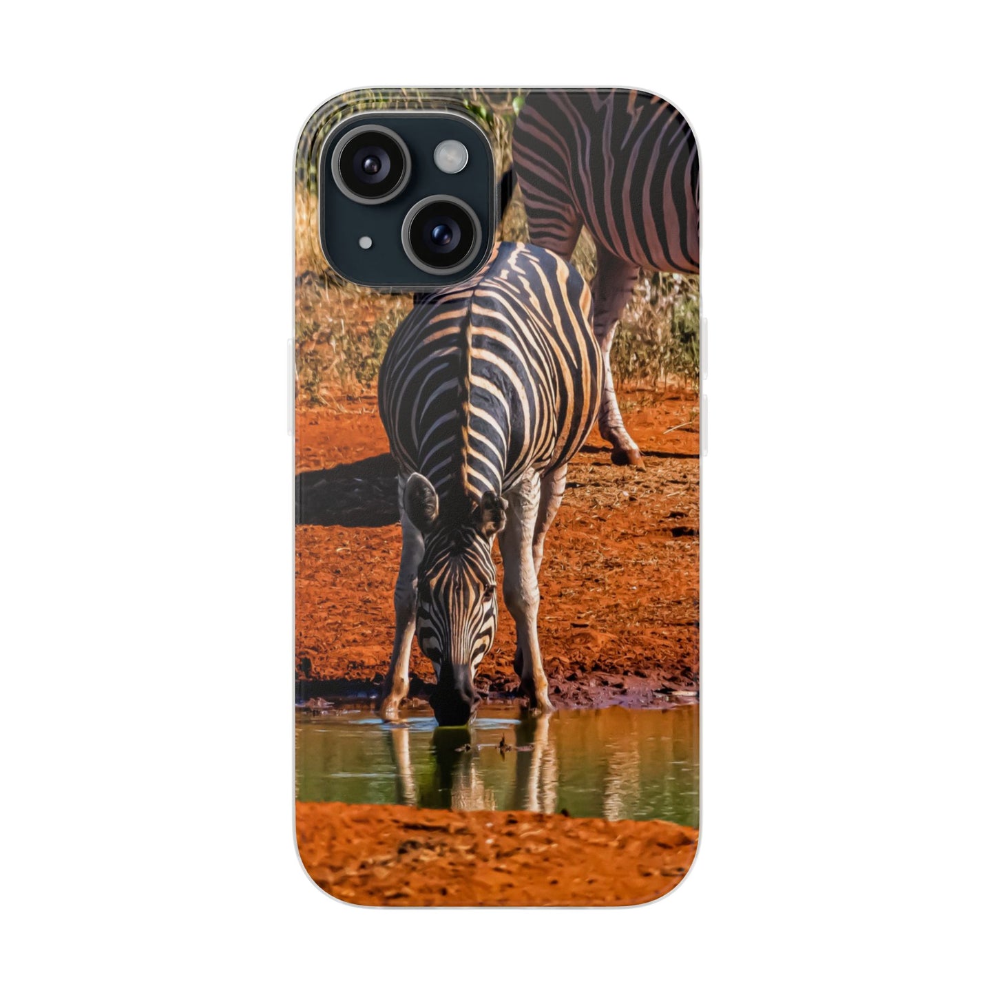 Flexible Zebra Phone Case iPhone 15