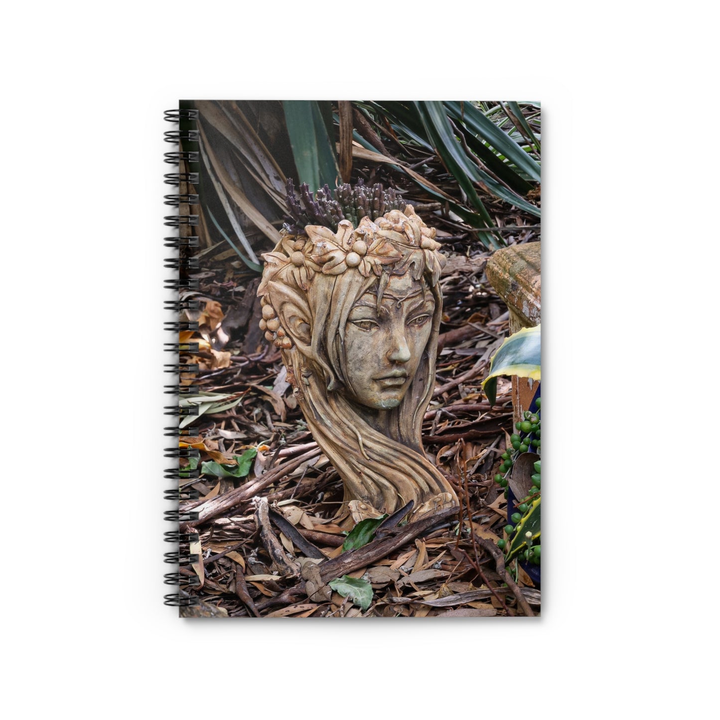 Spiral Notebook - Ruled Line - Elven Lady Statue