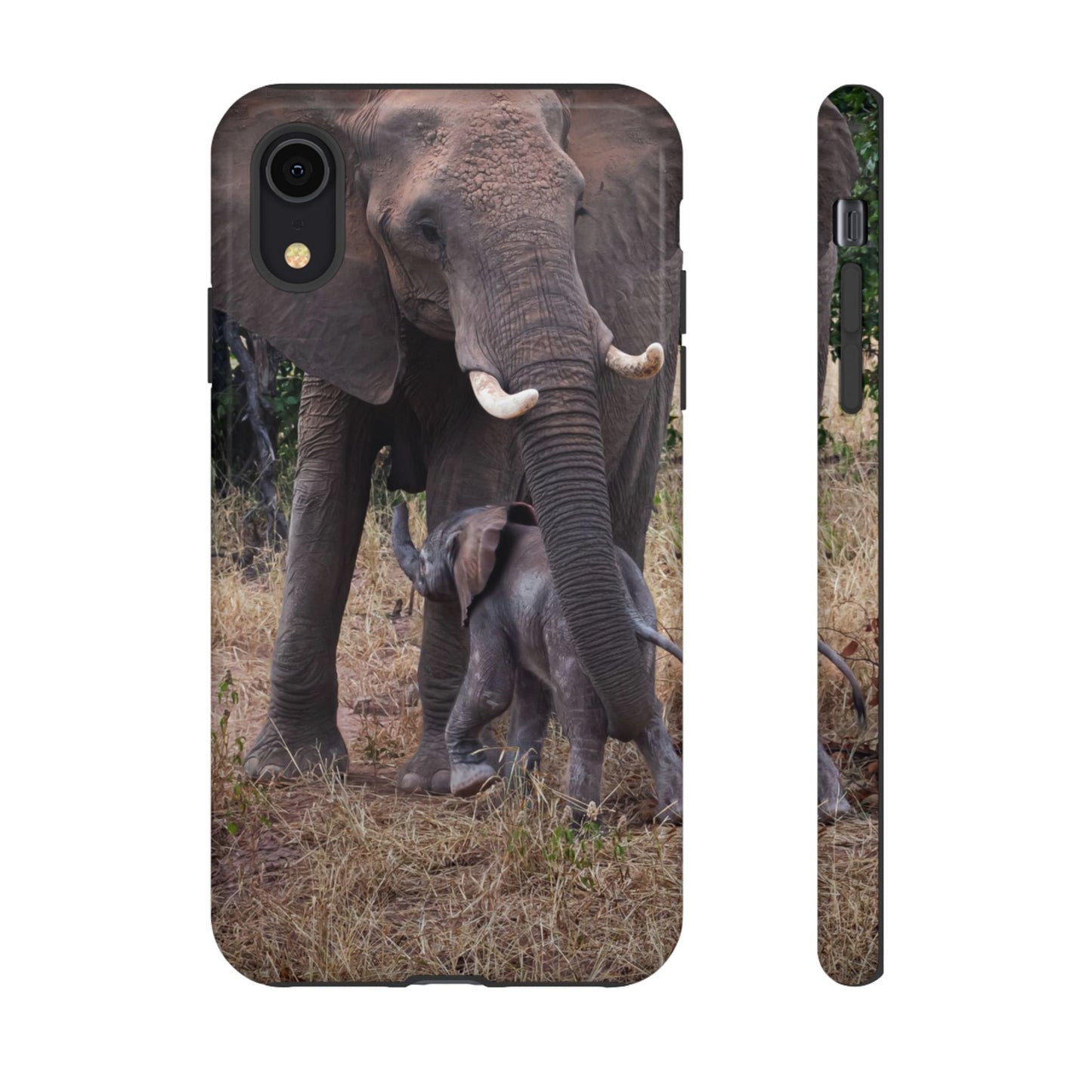 Baby Elephant Tough Case iPhone XR Glossy