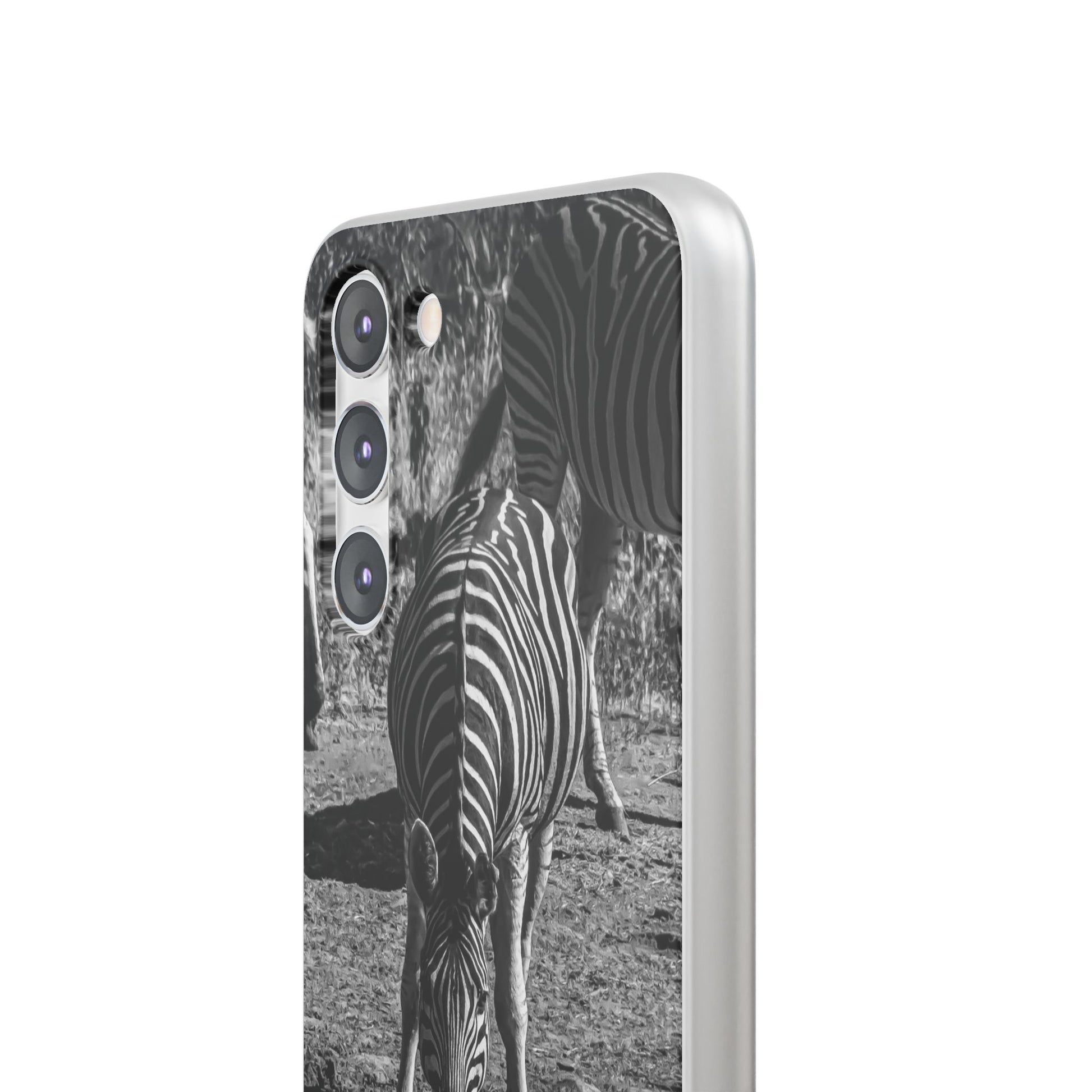 Flexible Zebra Phone Case B&W