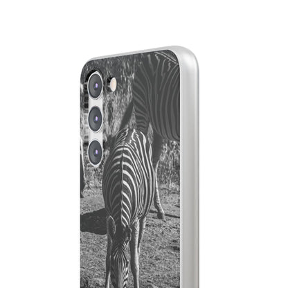 Flexible Zebra Phone Case B&W