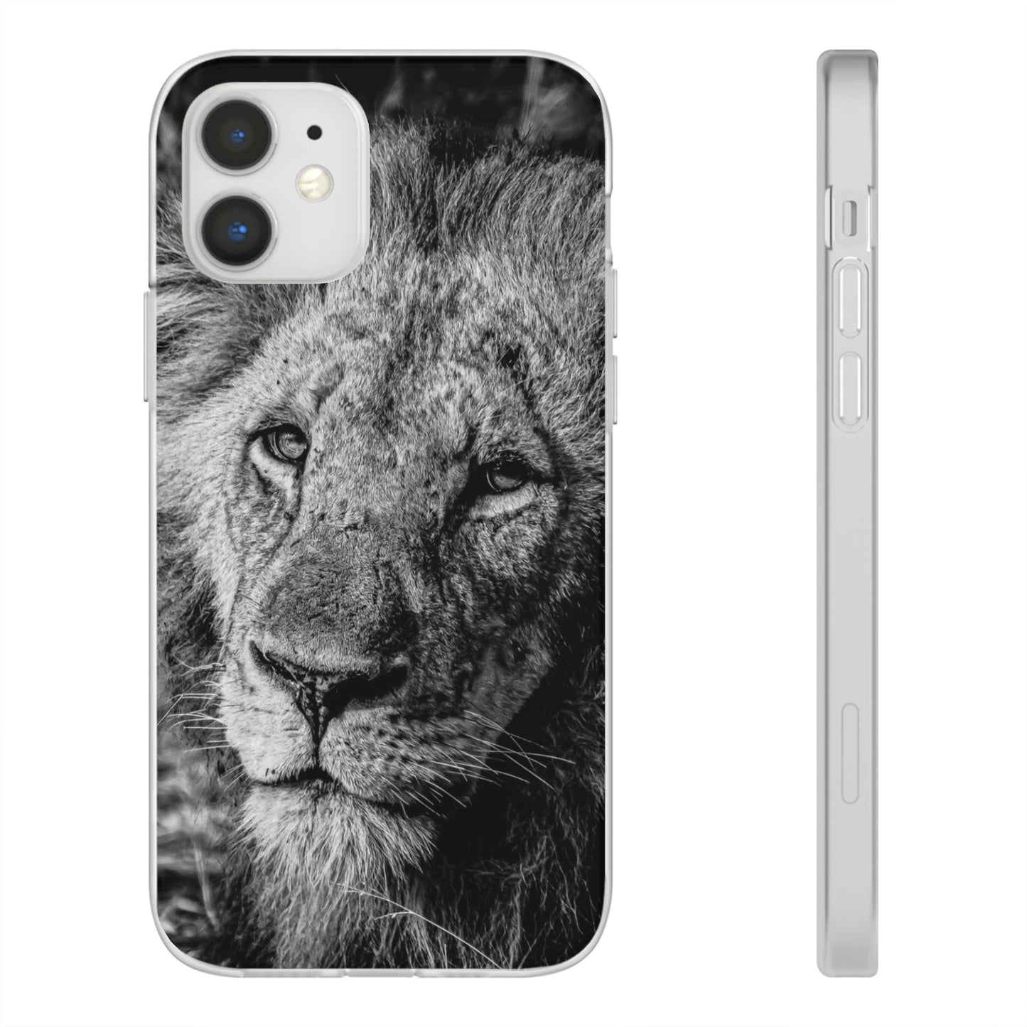 Flexi Cases - Old Lion B&W iPhone 12