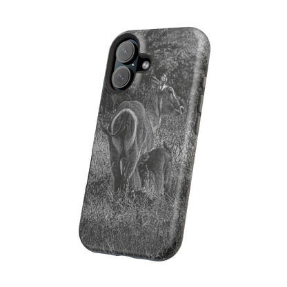 Waterbuck Baby Animal Phone Case - Magsafe B&W