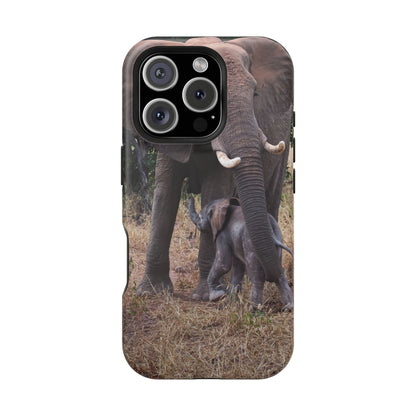 Magsafe® Compatible Tough Cases - Elephant and Baby