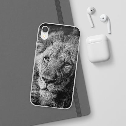 Flexible Lion Phone Cases B&W
