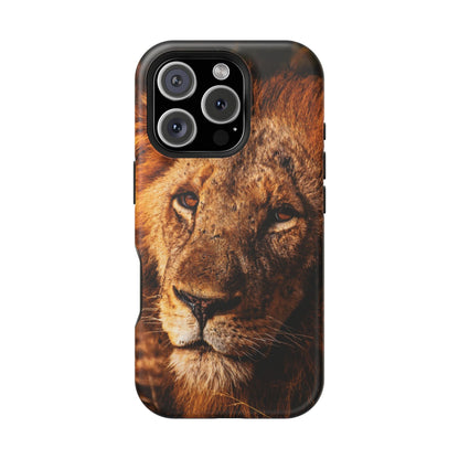 Magsafe® Compatible Tough Cases - Old Lion iPhone 16 Pro Matte