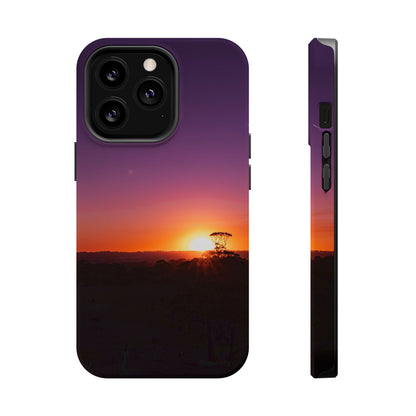 Magsafe® Compatible Tough Cases - Purple Sunset iPhone 13 Pro Matte