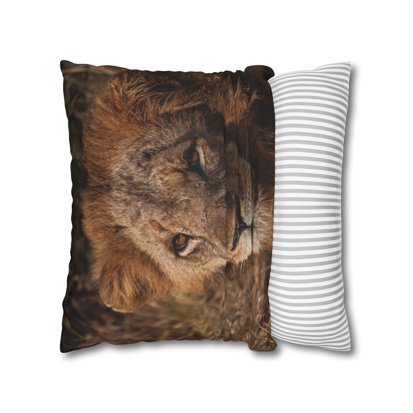 Poly Canvas Pillowcase - Old Lion