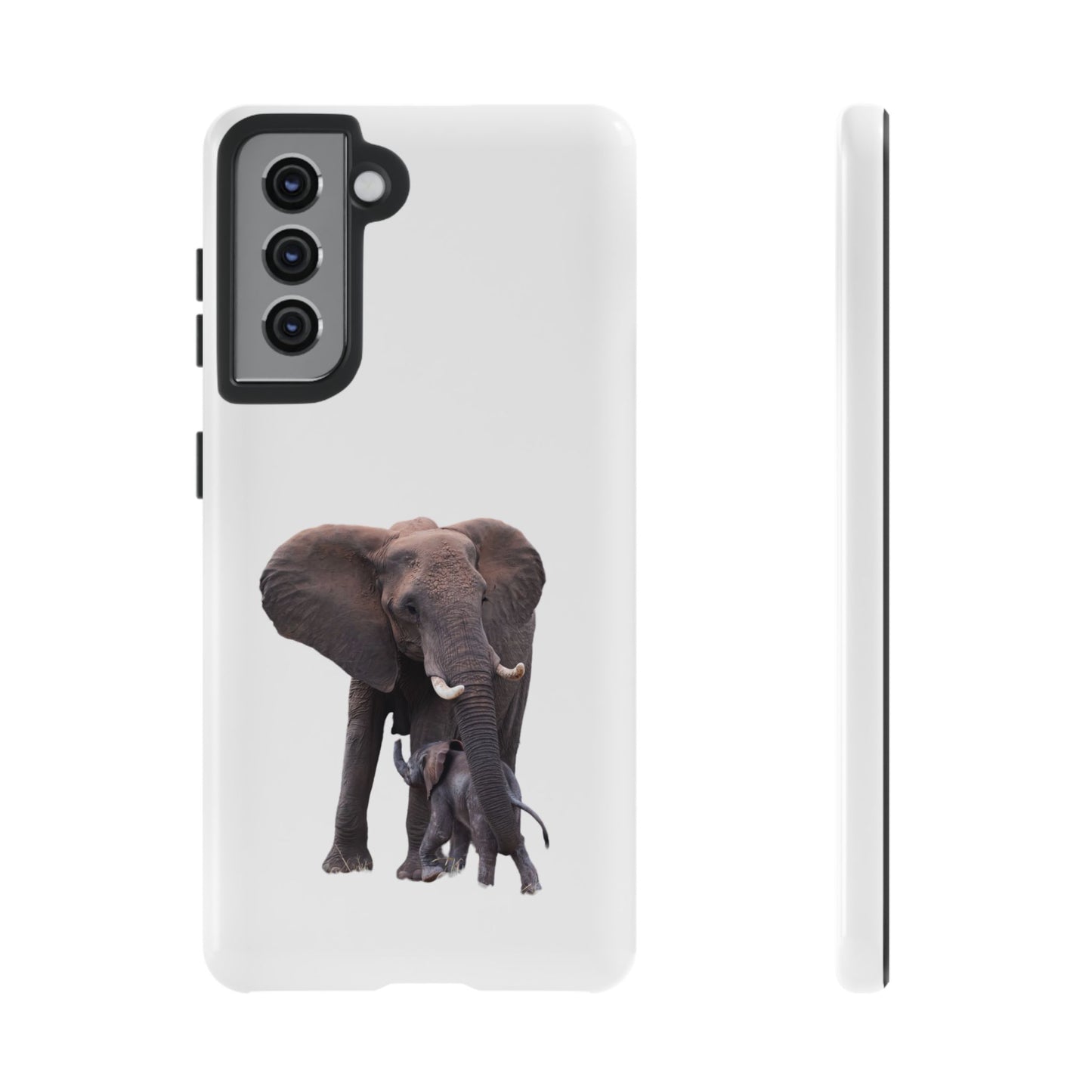 Baby Elephant Tough Case Samsung Galaxy S21 Glossy