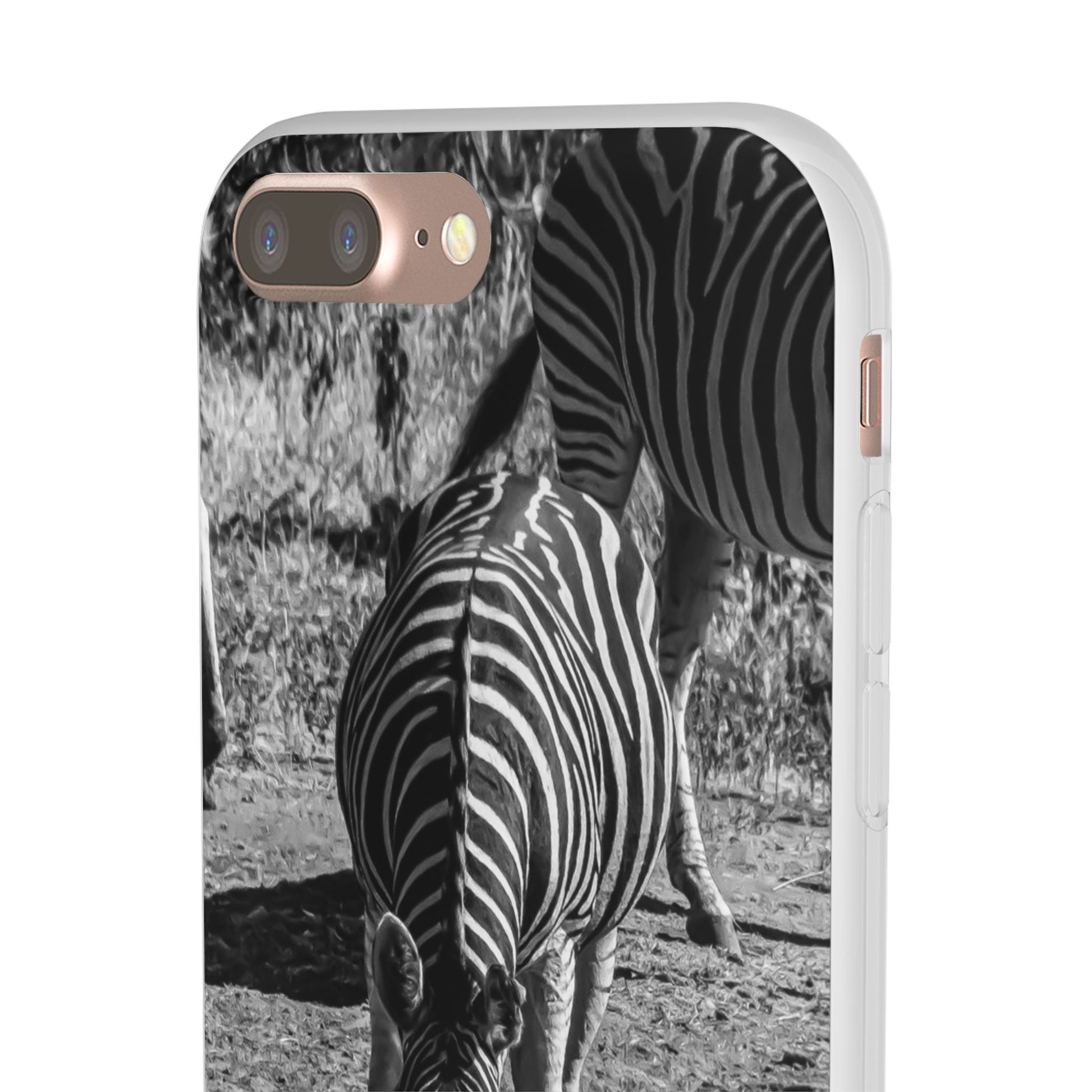 Flexible Zebra Phone Case B&W