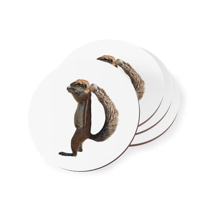 Ground Squirrel Coasters Round 3.7" x 3.7" 4pcs