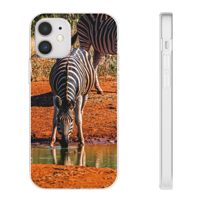 Flexible Zebra Phone Case iPhone 12 Mini with gift packaging