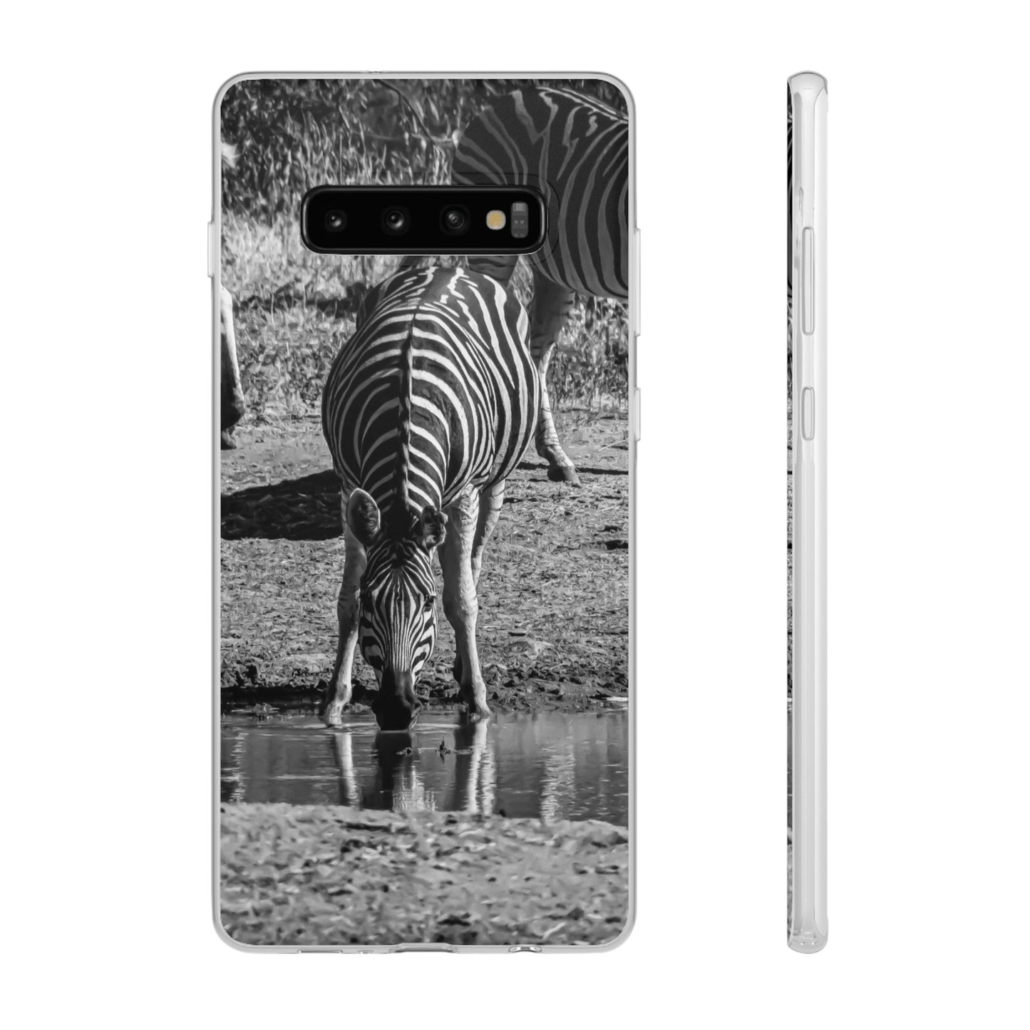 Flexible Zebra Phone Case B&W Samsung Galaxy S10 Plus