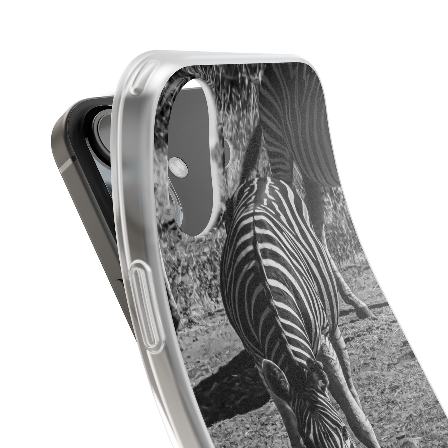 Flexible Zebra Phone Case B&W