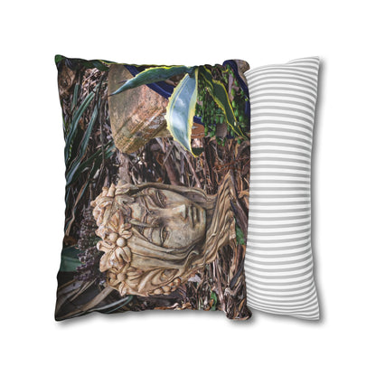 Poly Canvas Pillowcase - Elven Garden