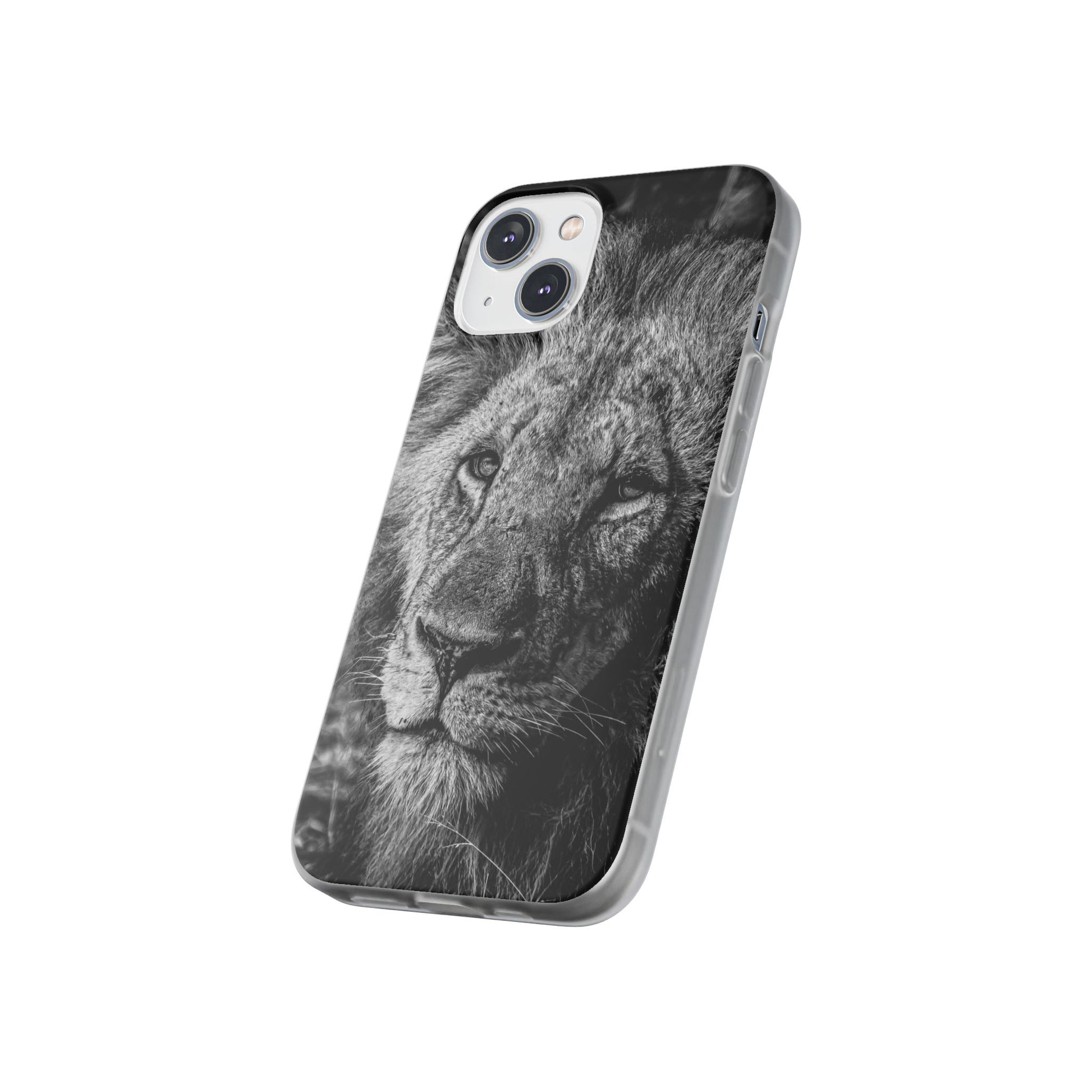 Flexible Lion Phone Cases B&W