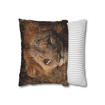 Poly Canvas Pillowcase - Old Lion