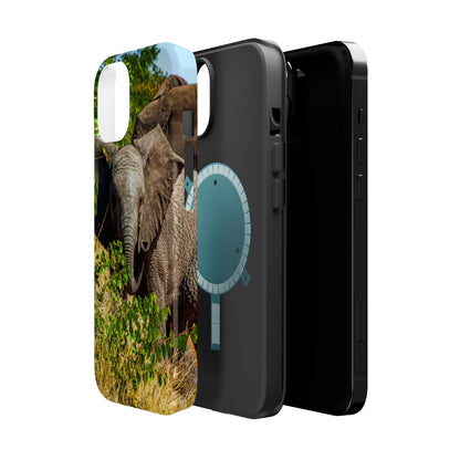 Magsafe® Compatible Tough Cases - Young Elephant iPhone 14 Glossy