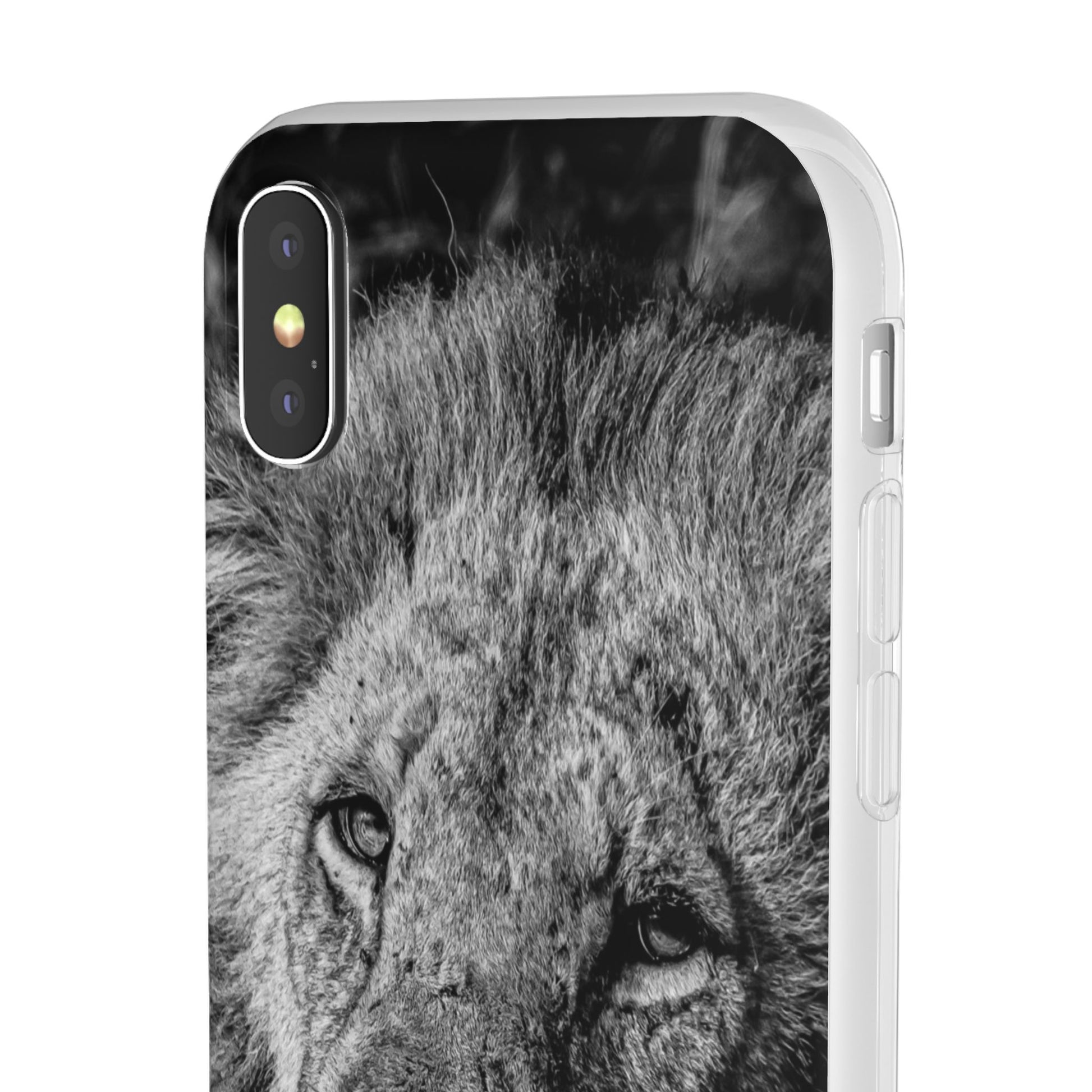 Flexible Lion Phone Cases B&W