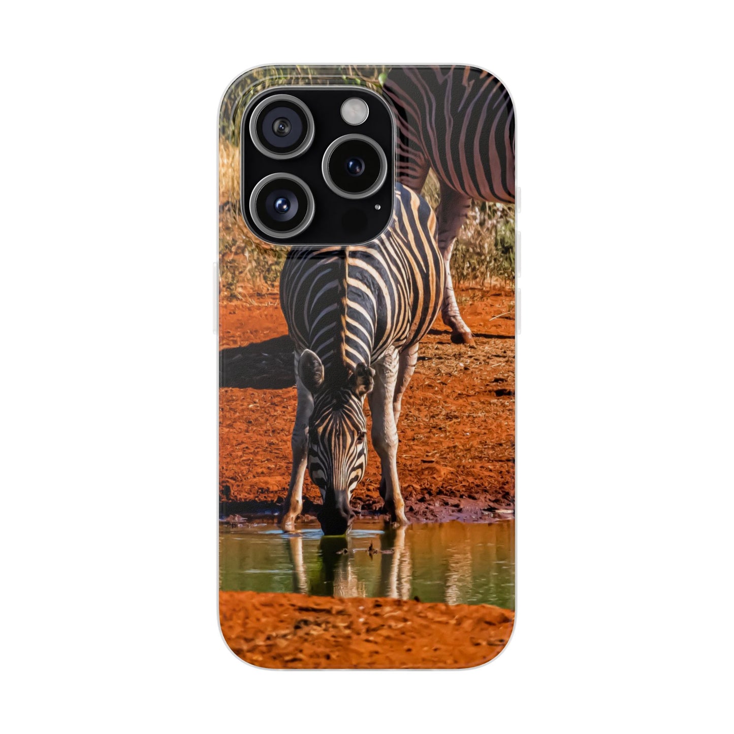 Flexible Zebra Phone Case iPhone 15 Pro