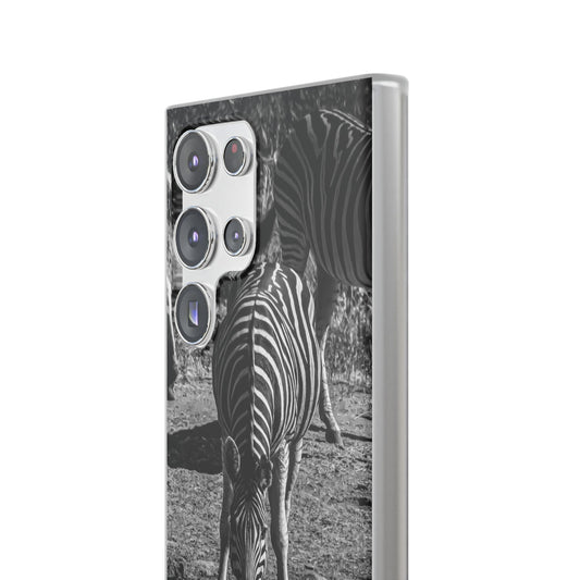 Flexible Zebra Phone Case B&W Samsung Galaxy S23 Ultra