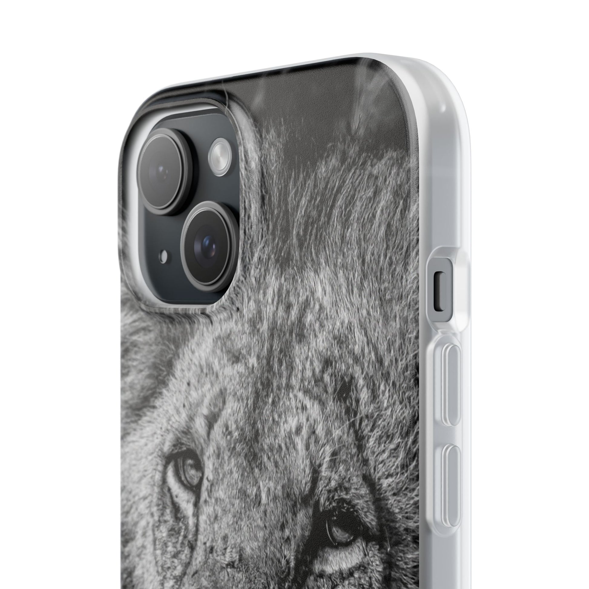 Flexible Lion Phone Cases B&W