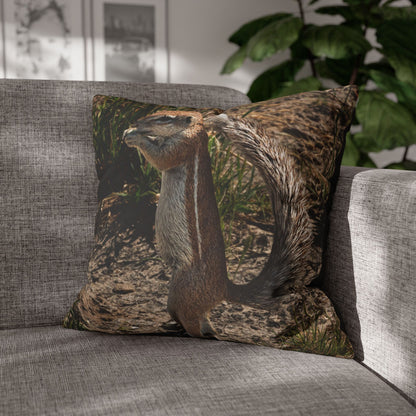 Poly Canvas Pillowcase - Ground Squirrel