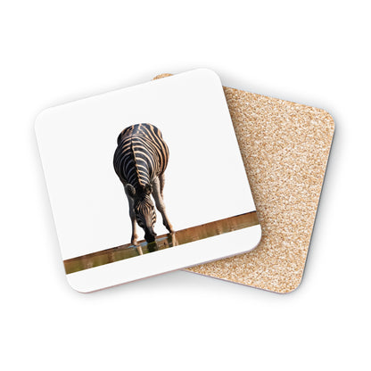 Drinking Zebra Coasters Square 3.7" x 3.7" 1pc