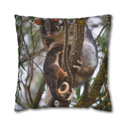 Poly Canvas Pillowcase - Possum and Joeys 26" × 26"