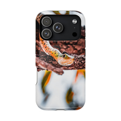 Magsafe® Compatible Tough Cases - Spotted Bush Snake iPhone 17 Pro Glossy