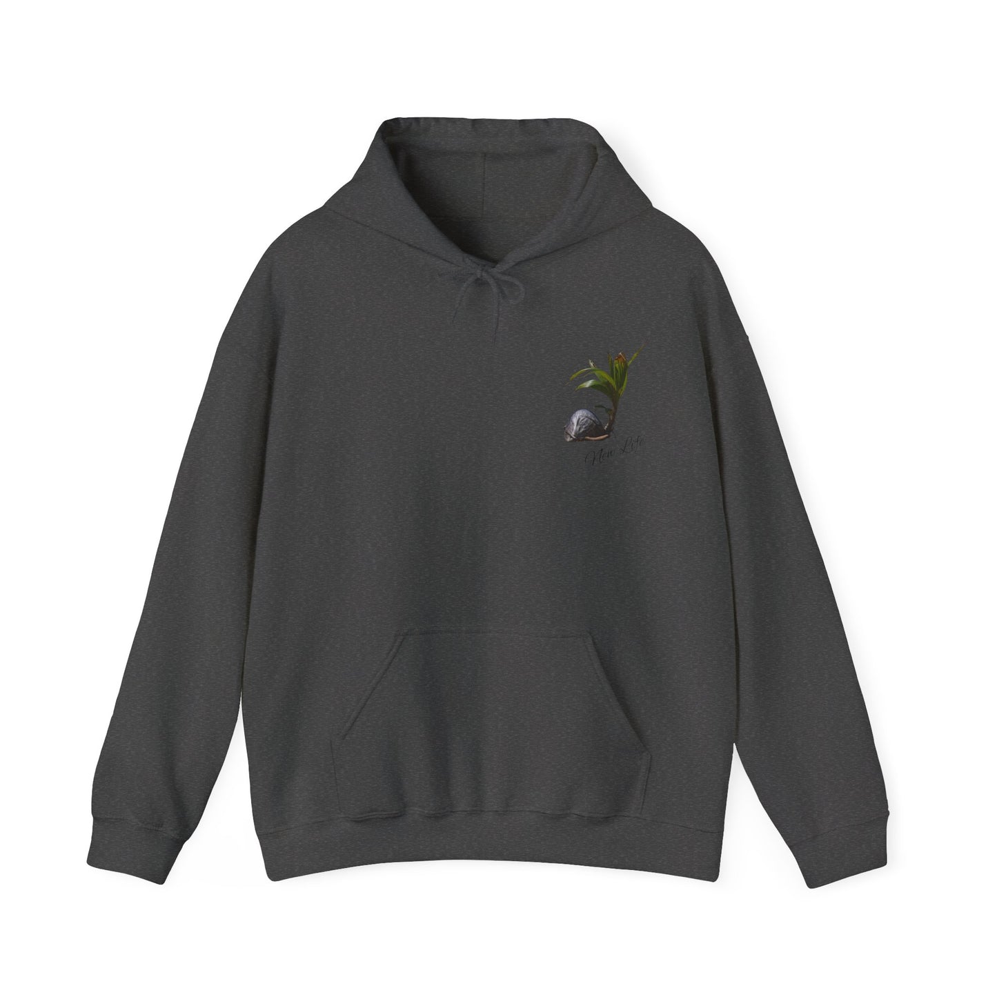 New Life Coconut Hoodie Dark Heather