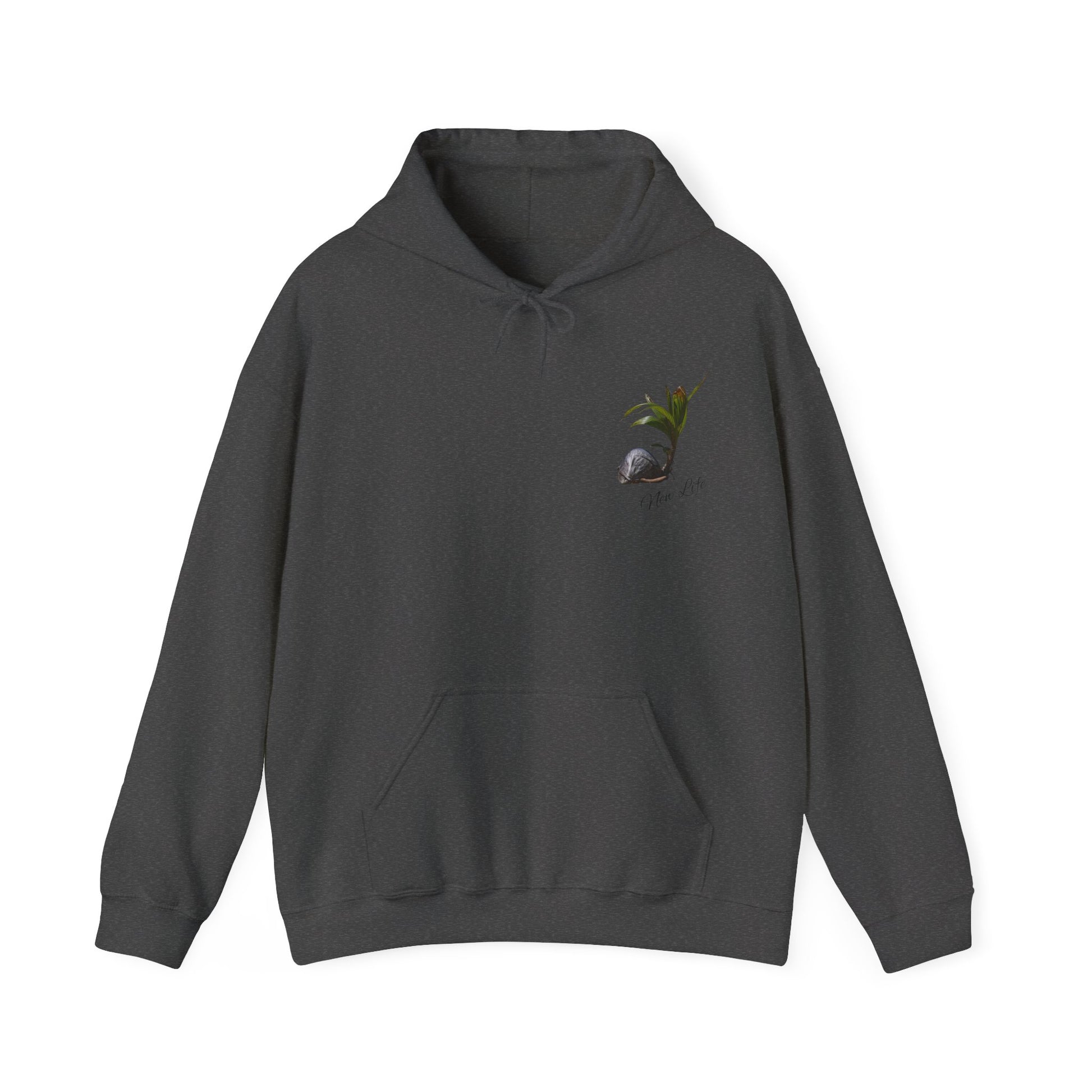 New Life Coconut Hoodie Dark Heather