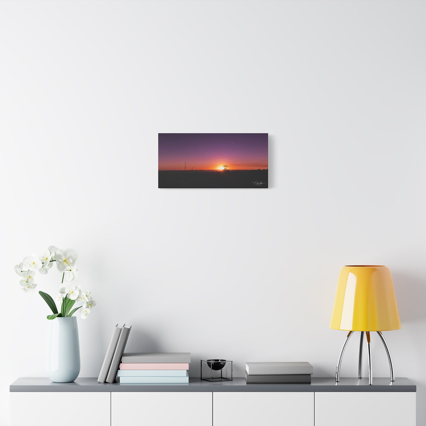 Matte Canvas, Stretched, 1.25" - Purple Sunset