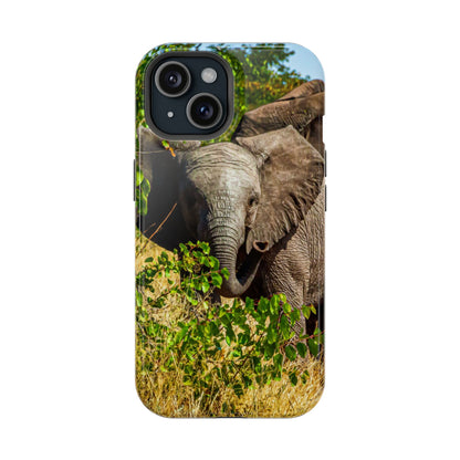 Magsafe® Compatible Tough Cases - Young Elephant iPhone 15 Glossy