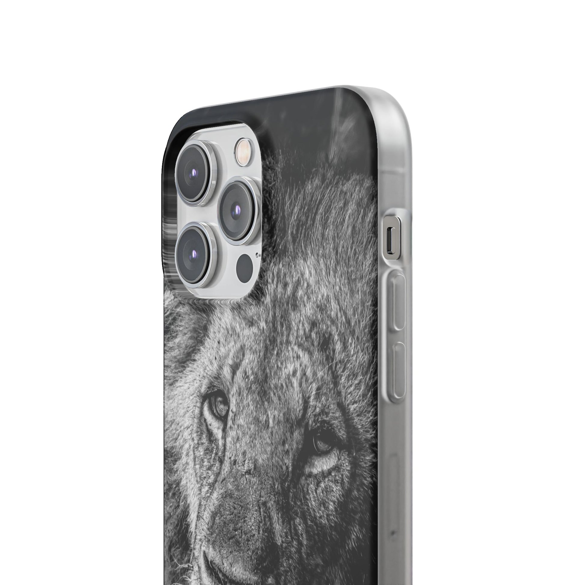 Flexible Lion Phone Cases B&W
