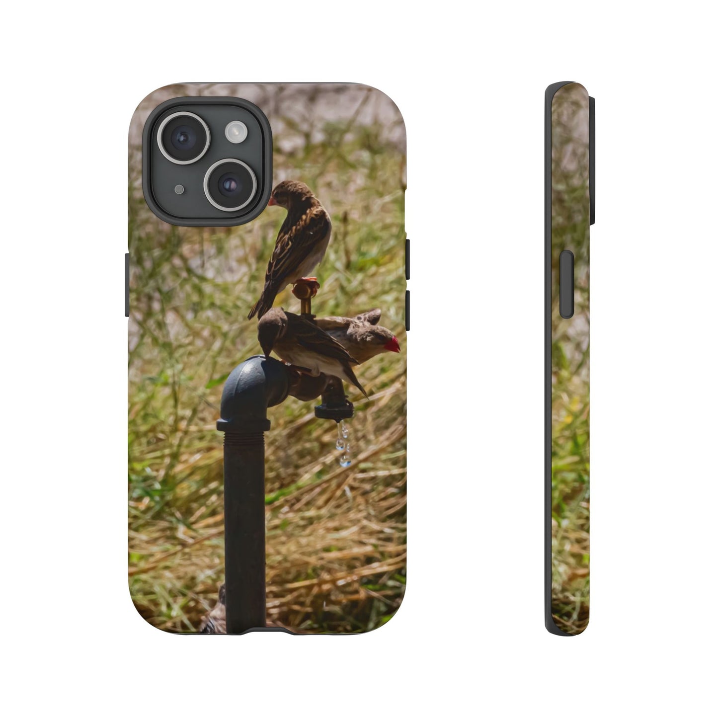 Tough Case - Birds at A Dripping Tap iPhone 15 Matte