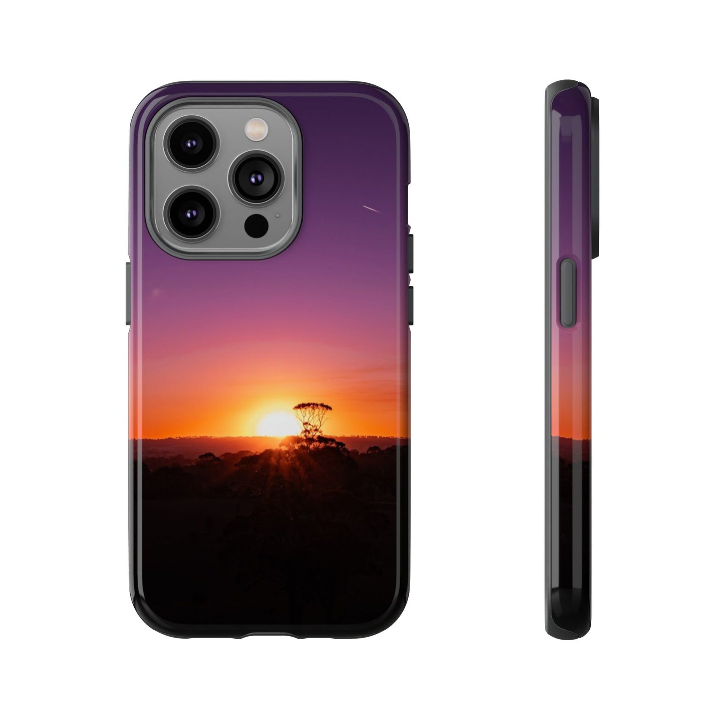 Tough Case - Purple Sunset iPhone 14 Pro Glossy