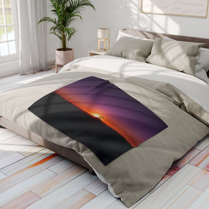 Arctic Fleece Blanket - Purple Sunset