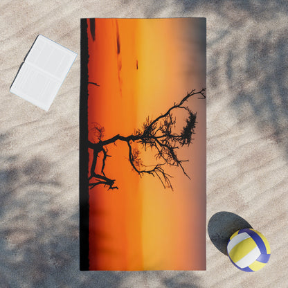 Beach Towels - Sunset over the Kalahari