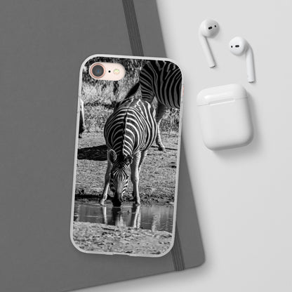 Flexible Zebra Phone Case B&W